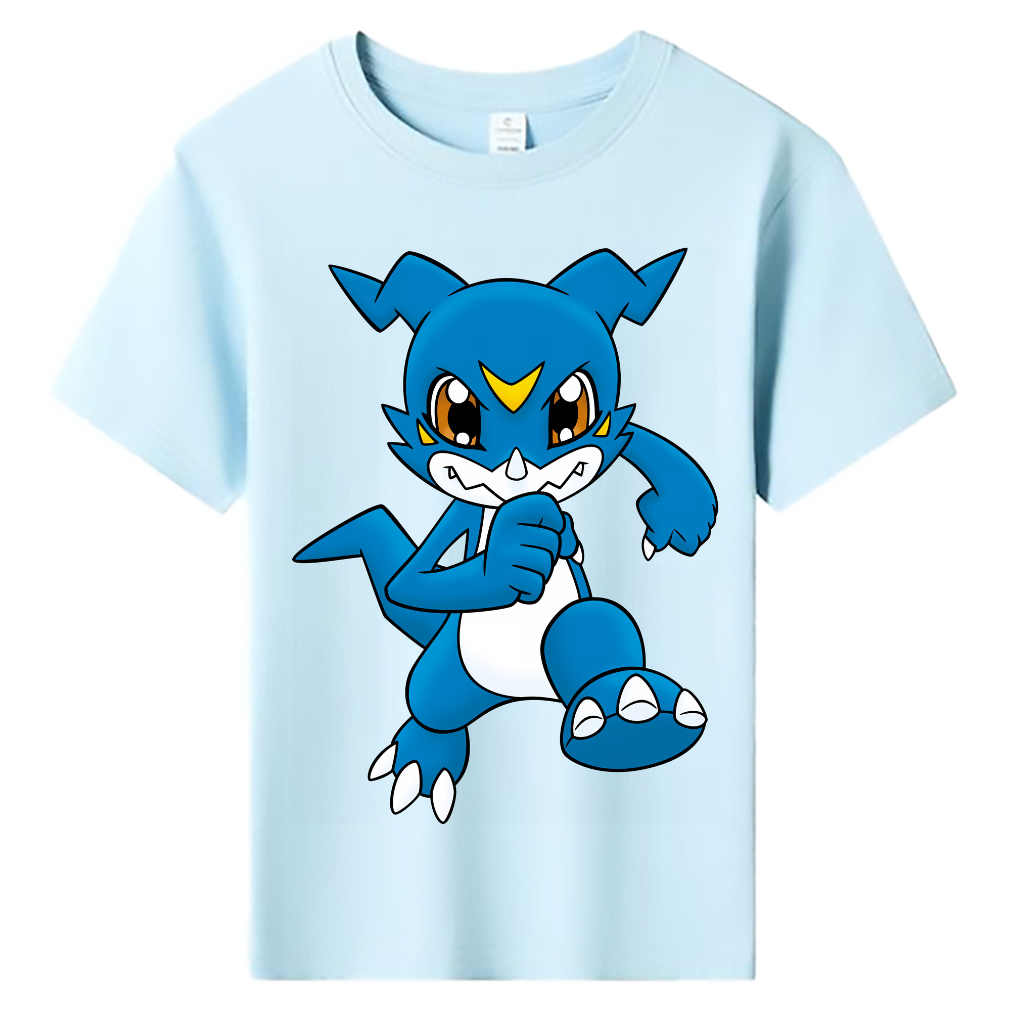（画像用） Digimon デジタルモンスター/デジモン 綿100％キッズTシャツ（フロントプリント）